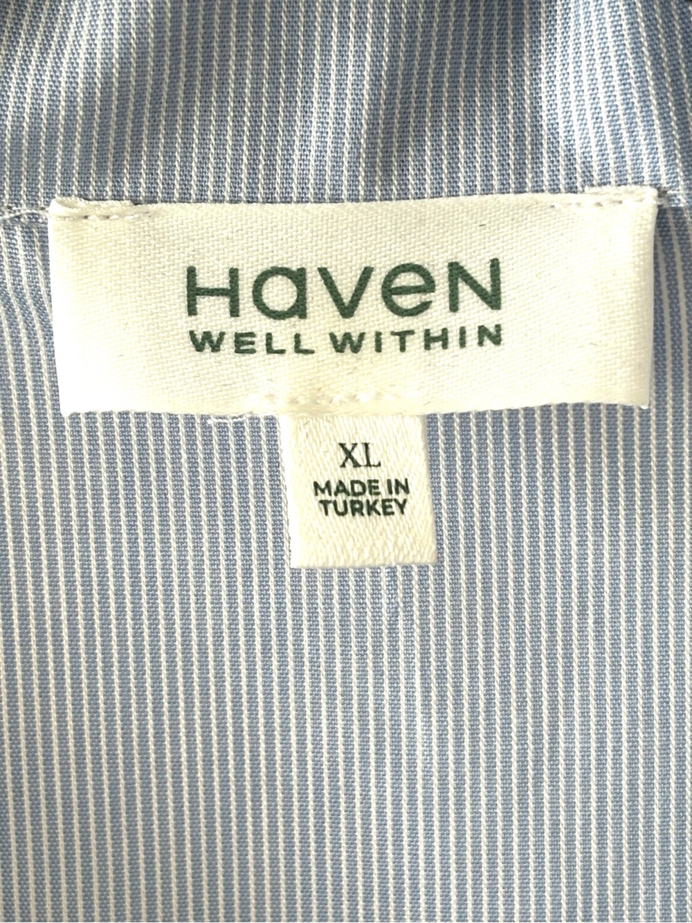 Haven Well Within Organic Poplin Sleep Shirt Dress Size XL - Picture 3 of 4